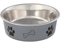 Jollypaw Miska z ušľachtilej ocele s plastovým plášťom 0,45 l priemer 14 cm