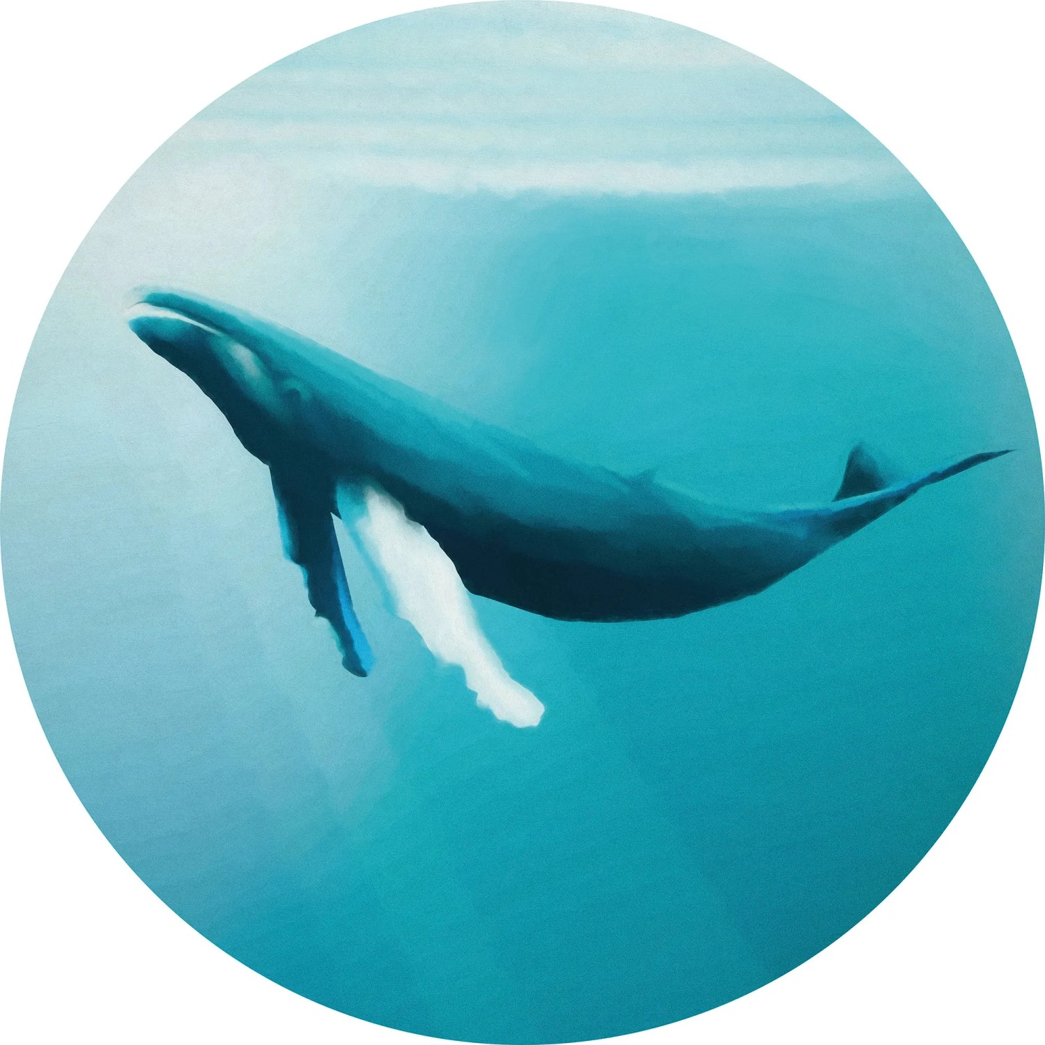 E-shop Komar Samolepiaca vliesová fototapeta Dot Whale Watching pr. 125 cm