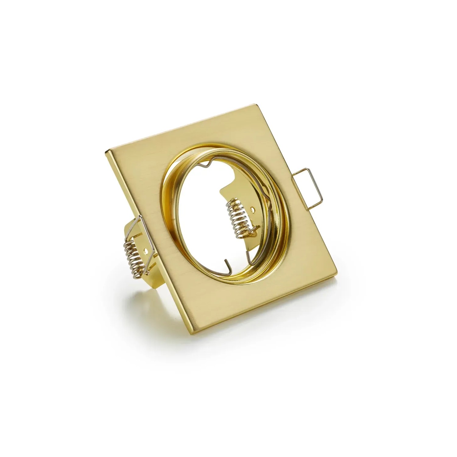 E-shop Trio Vstavané svietidlo Jura 1 x GU10, matná mosadz 80 x 80 x 70 mm