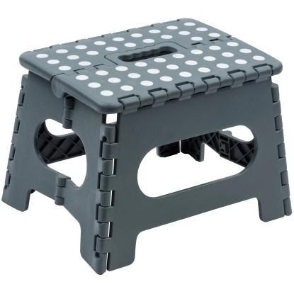 Wenko Protišmykový schodík s pogumovanými nožičkami, sivý, 29 x 22 x 22 cm