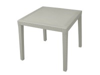 MEGA PLAST Stôl RATAN LUX cappuccino 73 x 75,5 x 75,5 cm