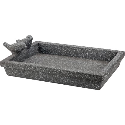 Pítko pre vtáčiky tmavo sivé 32 cm x 22 cm x 8 cm