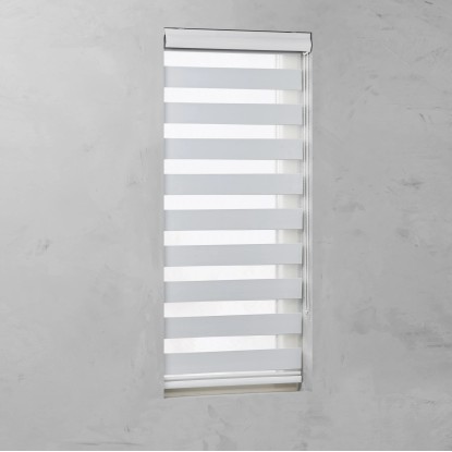 Cocoon Dvojitá roleta biela pr. 28 mm, 140 x 175 cm