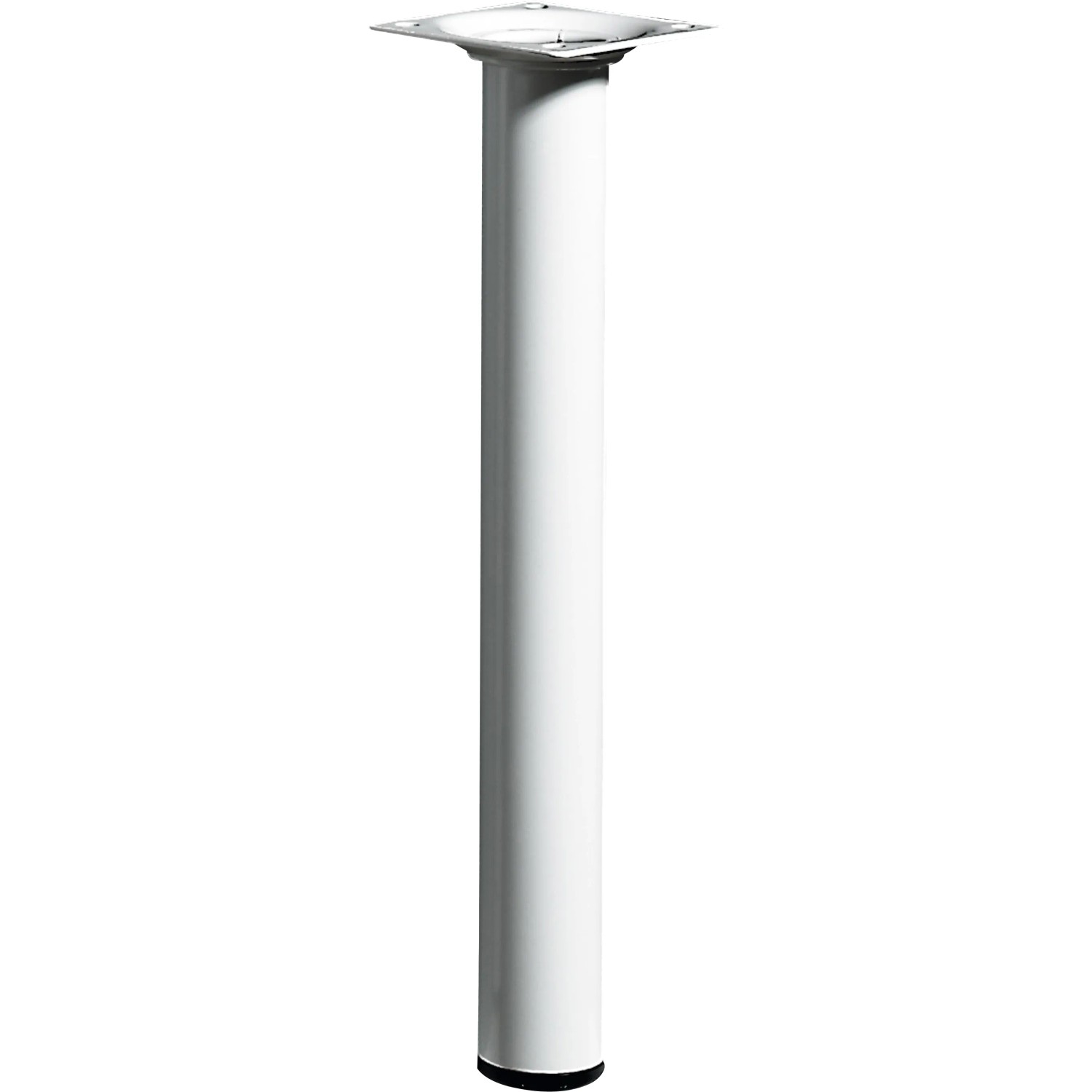 E-shop Hettich Nábytková noha guľatá, biela, pr. 30 x 250 mm