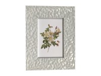 Bondecor Fotorámček plastový štruktúrovaný, lišta 43/12 mm, biely, 10 x 15 cm