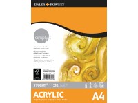 Daler Rowney Blok akrylový, 190 g/m2, 16 listov A4