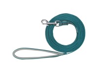 Jollypaw Vôdzka pre psa s popruhom na ruku petrolejová 5 m x 15 mm