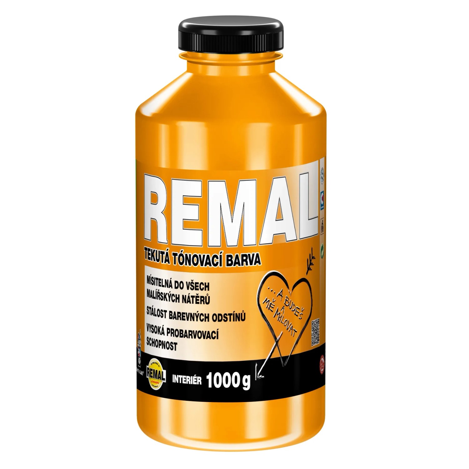 E-shop REMAL Tekutá tónovacia farba 0760 pomaranč 1 kg