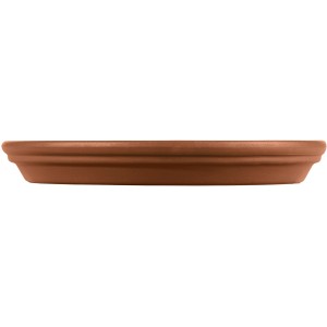 Okrúhla terakotová miska Deroma, Ø 21 cm, pod kvetináče.