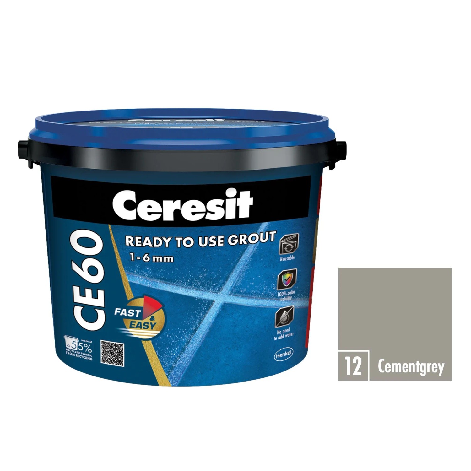 E-shop Ceresit Škárovacia hmota pripravená na okamžité použitie CE 60 cementgrey 2 kg