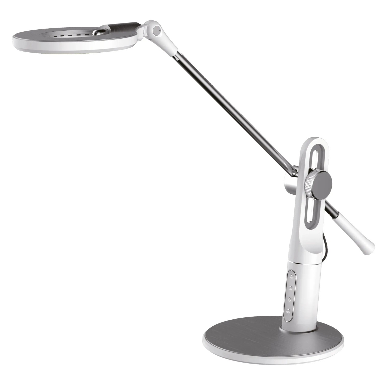 E-shop Ecolite LED stolná lampa, biela 10 W