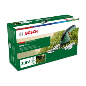 Akumulátorové nožnice na trávu a kríky Bosch EasyShear v sade.