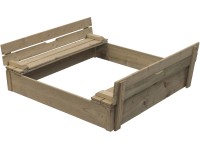 SwingKing Pieskovisko Robert, impregnované drevo, 120 x 120 cm SwingKing Pieskovisko Robert, impregnované drevo, 120 x 120 cm