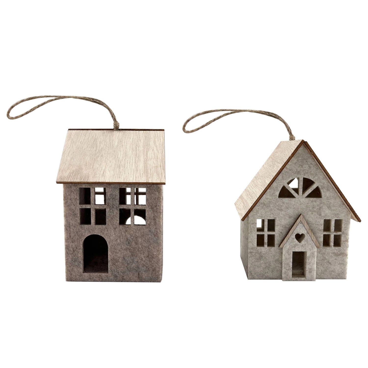 E-shop Boltze Závesná dekorácia domček Neyla rôzne druhy, 12 x 8 x 10 cm, 1 ks