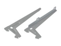 Uhlový nosník s jedným otvorom 18 cm strieborný, 1 pár