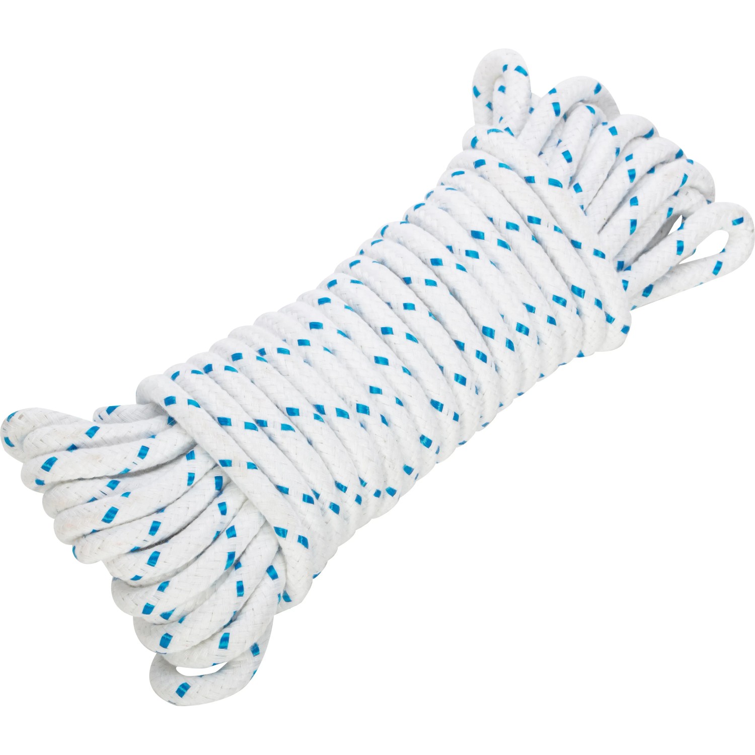 E-shop LUX-TOOLS Polyesterové lano pletené bielo-modré pr. 12 mm x 15 m