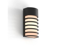 Lutec FULTON Vonkajšia nástenná lampa, matne čierna