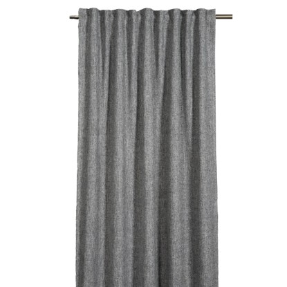 Sehlbach Záves so skrytými pútkami, Dimout fleece, strieborne sivý 175 x 130 cm