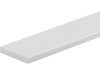 Arcansas Samolepiaci plochý profil PVC biely matný 20 x 3 x 2600 mm