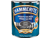 Hammerite Priamo na hrdzu farba na železné kovy kováčska tmavo sivá 0,7 l