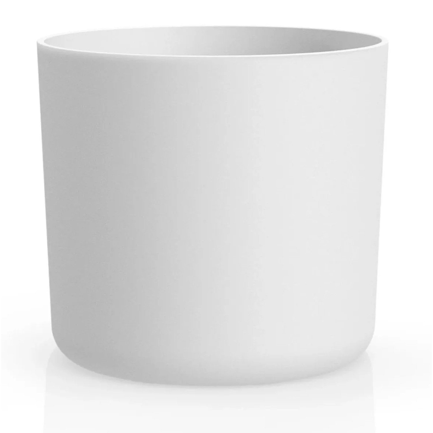E-shop GARDENICO Kvetináč Lora plast, biela, pr. 29,5 x 27,4 cm