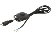 OBI Prívodný kábel s nožným spínačom 2 m čierny