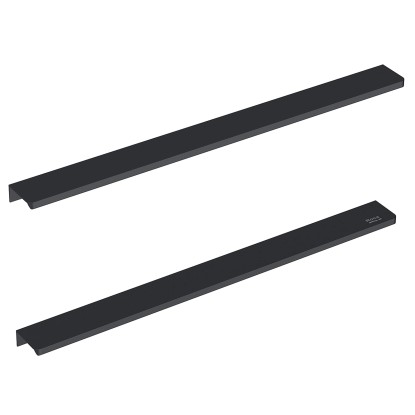 Roca Nábytková úchytka Elegant Plus čierna 1,7 x 39,8 x 4 cm, 2 ks