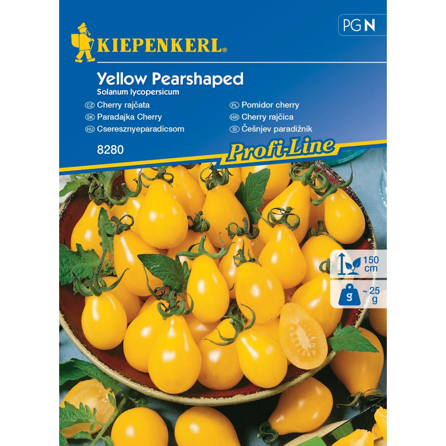 E-shop KIEPENKERL Cherry paradajky (Solanum lycopersicum) žltá v tvare hrušky