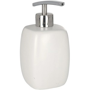 Wenko Dávkovač mydla Faro White, 440 ml, keramický, hranatý dizajn.