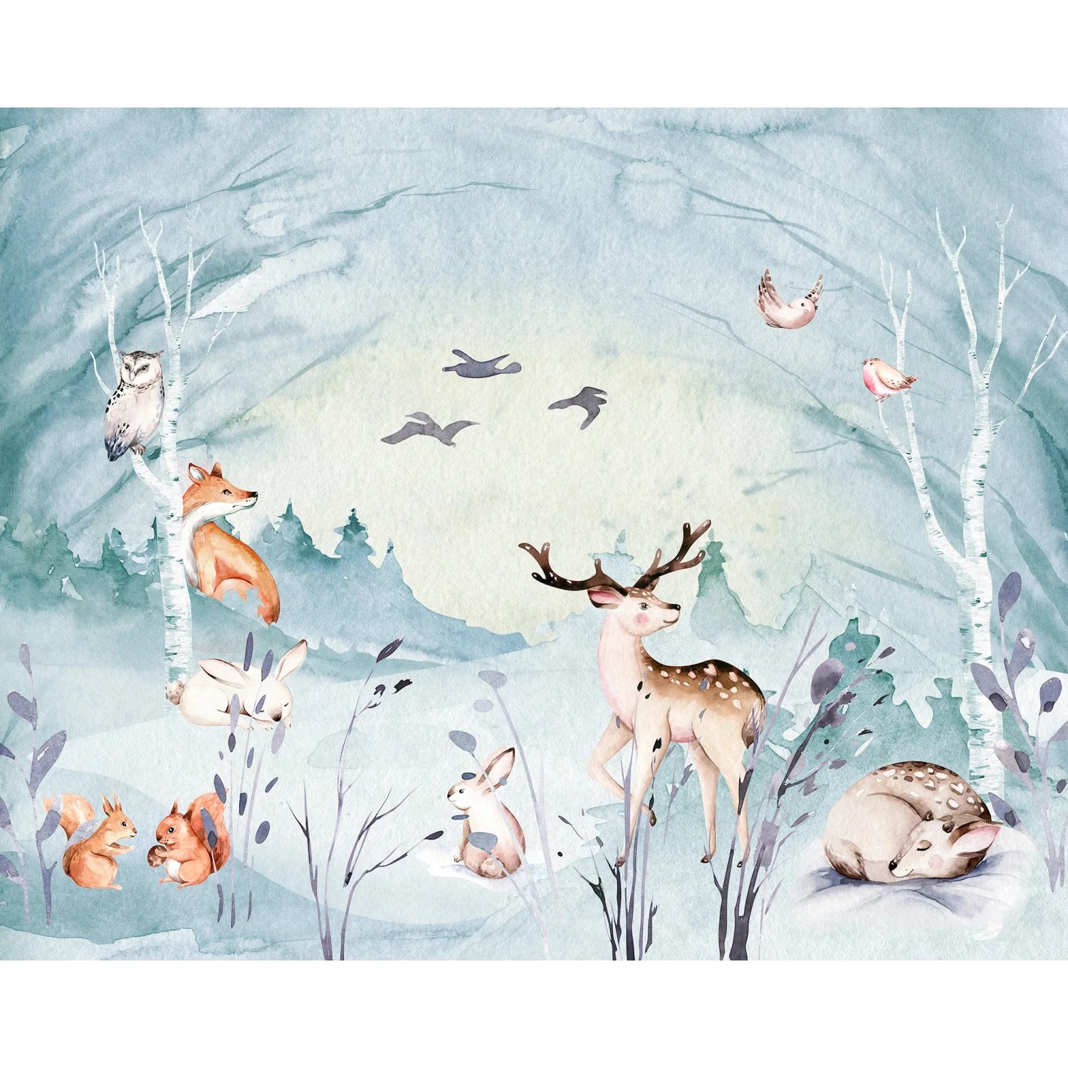 E-shop Komar Vliesová fototapeta Animal Sleepover 350 x 280 cm