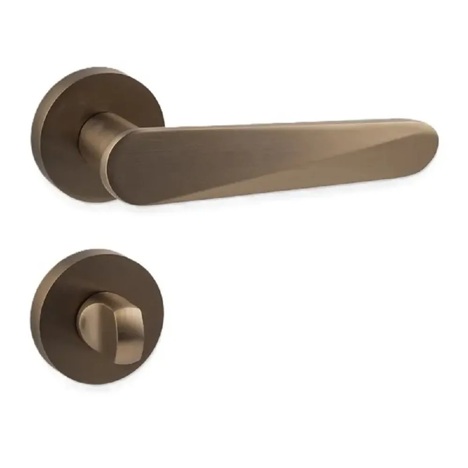 E-shop COBRA Rozetové dverové kovanie ZOYA-R WC rosegold