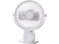 OBI Dobíjací stolný ventilátor na klip 10 W, 13,3 x 12,5 x 16,5 cm