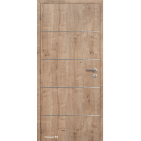 Doornite Dvere hladké ALU IV CPL Avola 80 Ľ, dub prírodný