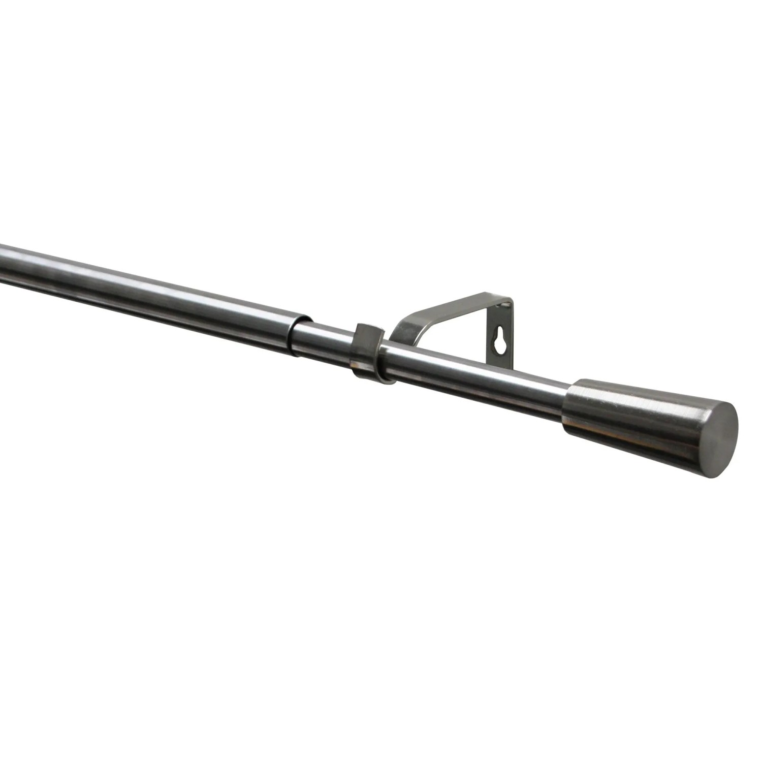 E-shop Gardinia Kompletná sada záclonovej tyče Kos kužeľ pr. 16/19 mm, nerez, 120-210cm