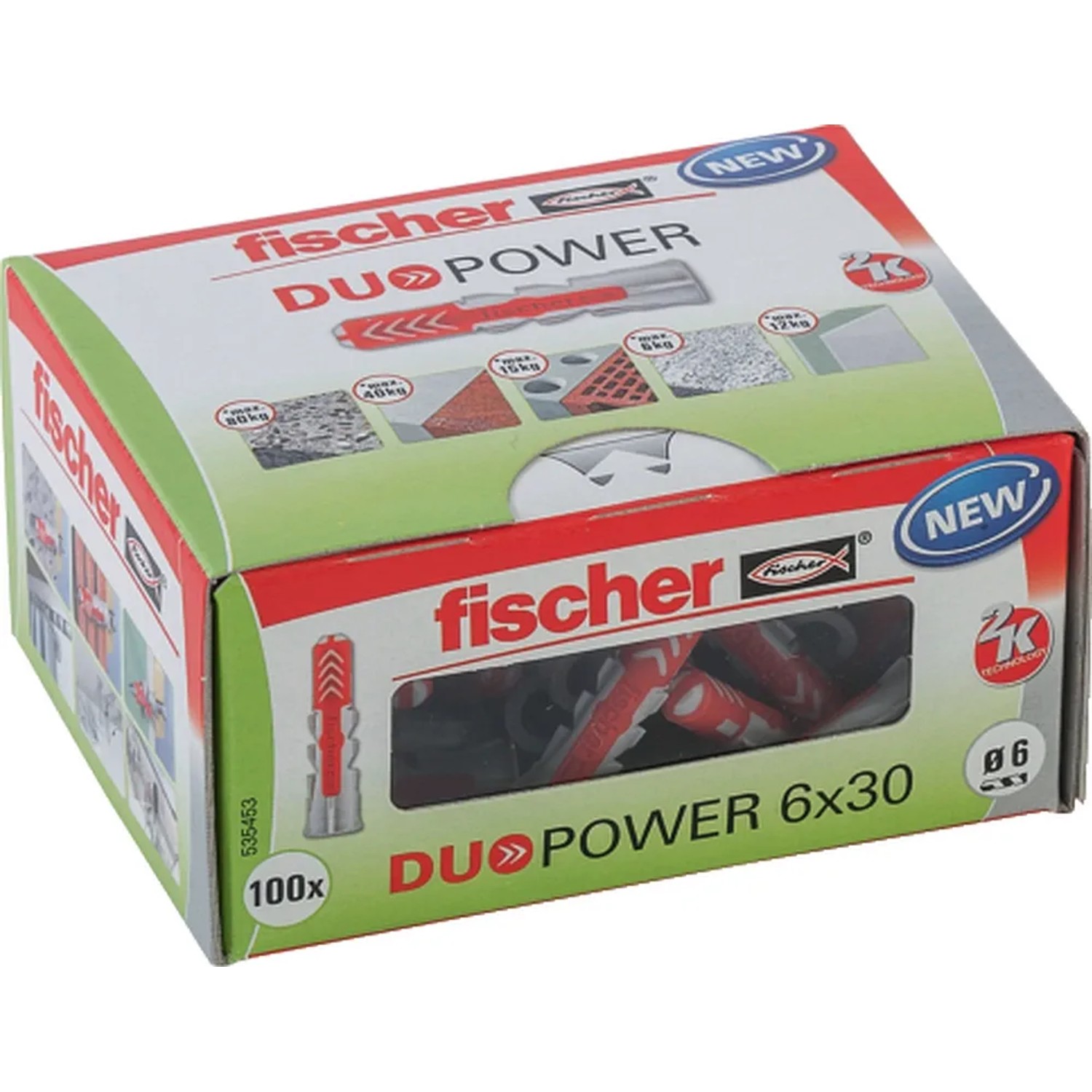 E-shop Fischer Hmoždinka DuoPower 6 x 30 LD, 100 ks