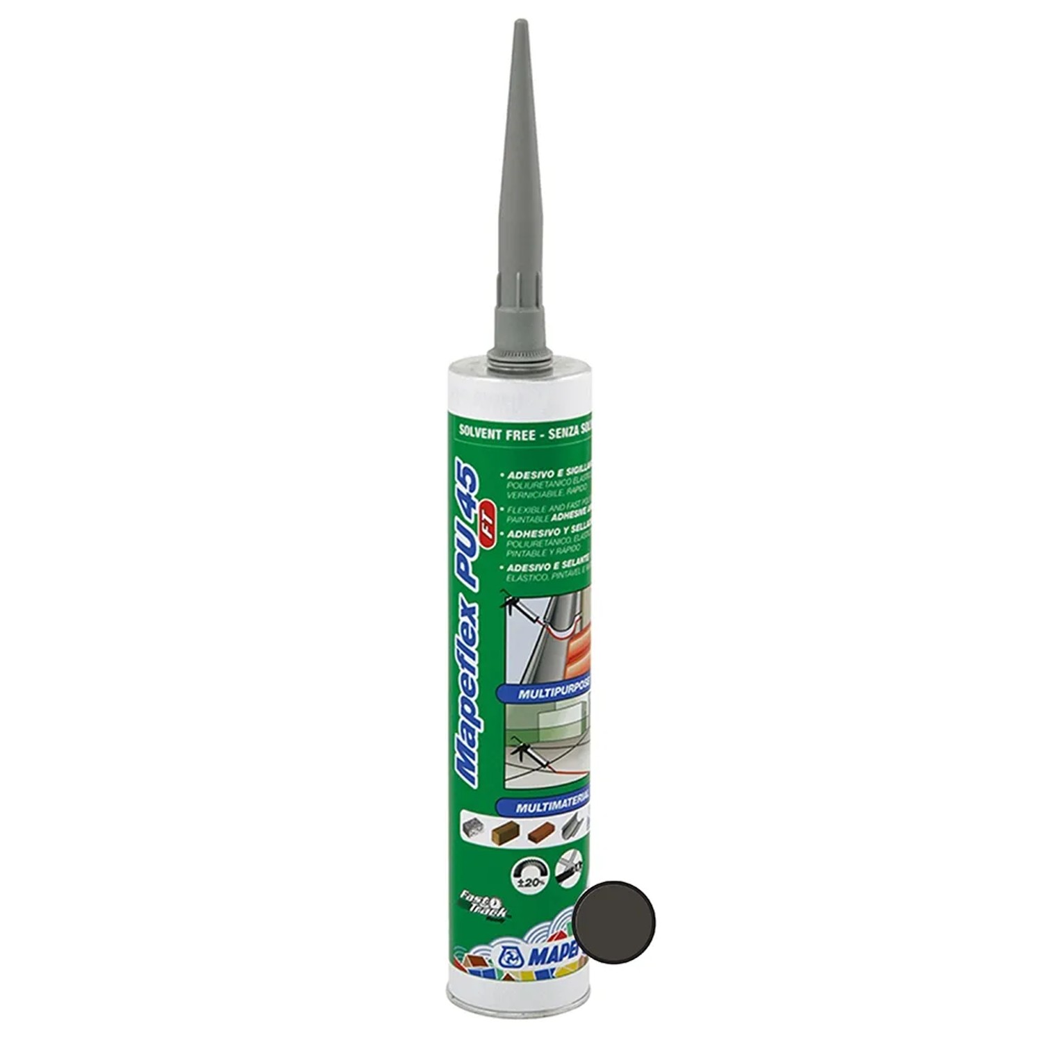 E-shop Mapei Tesniaci tmel a lepidlo Mapeflex PU 45 FT 300 ml, čierny
