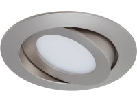 Briloner Vstavané LED svietidlo matný nikel otočné V: 3cm priemer: 10,6 cm