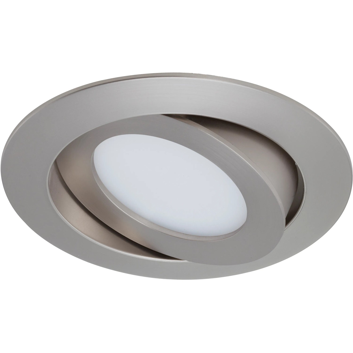 E-shop Briloner Vstavané LED svietidlo matný nikel otočné V: 3cm priemer: 10,6 cm