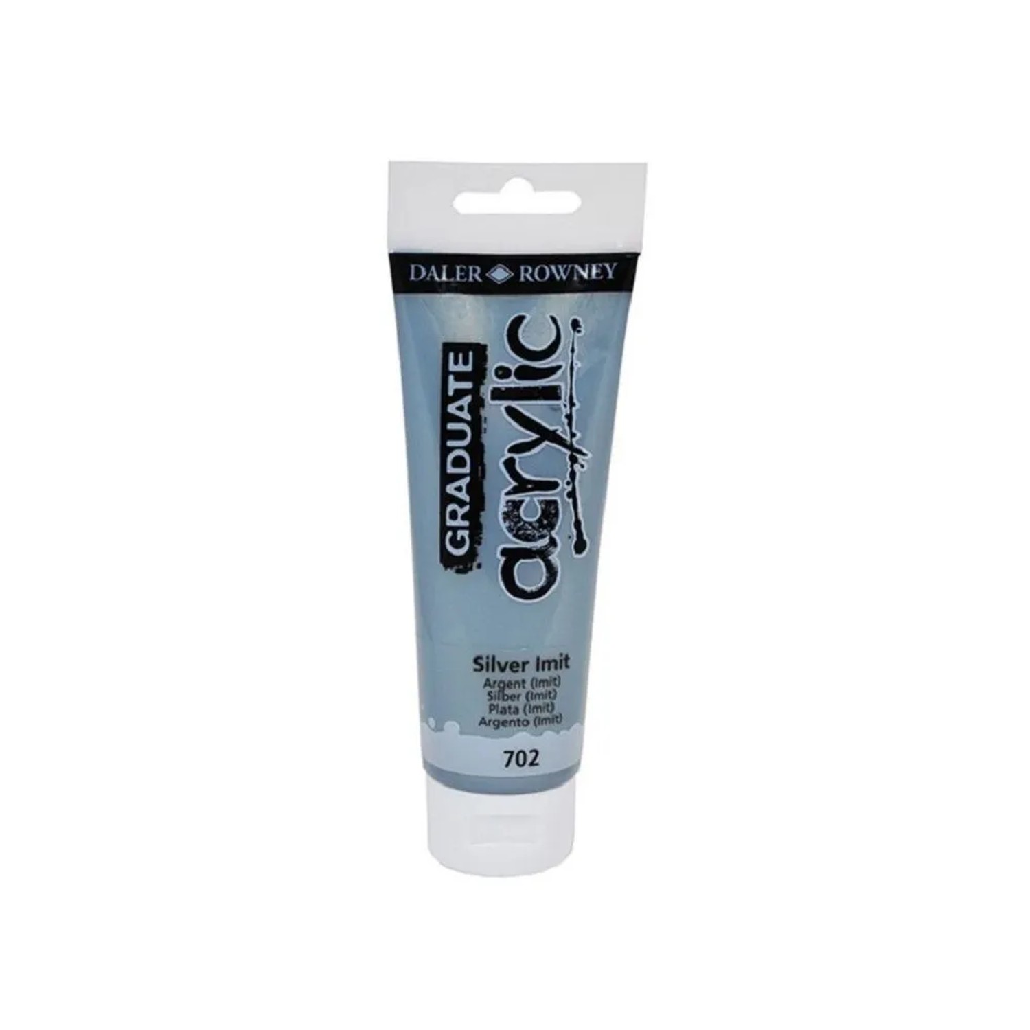 E-shop Daler Rowney Akrylová farba GRADUATE strieborná, 120 ml