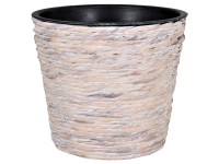 A.H.G. Kvetináč z vodného hyacintu biely pr. 16 x 14 cm