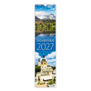 Helma 365 Nástenný mesačný kalendár 2027 plánovací Slovensko 12 x 48 cm