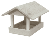 Krmítko Drevené kŕmidlo sivé 21 x 27 x 29 cm Krmítko Drevené kŕmidlo sivé 21 x 27 x 29 cm