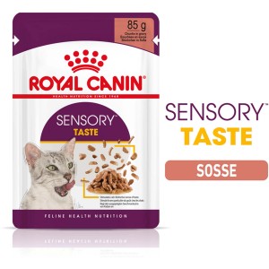 Royal Canin Sensory Taste mokré krmivo pre mačky v omáčke, 85g kapsička.
