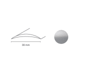 Döllken Profiles Prechodový profil DP 03 S Samolepiaca 30 x 1800 mm, strieborný