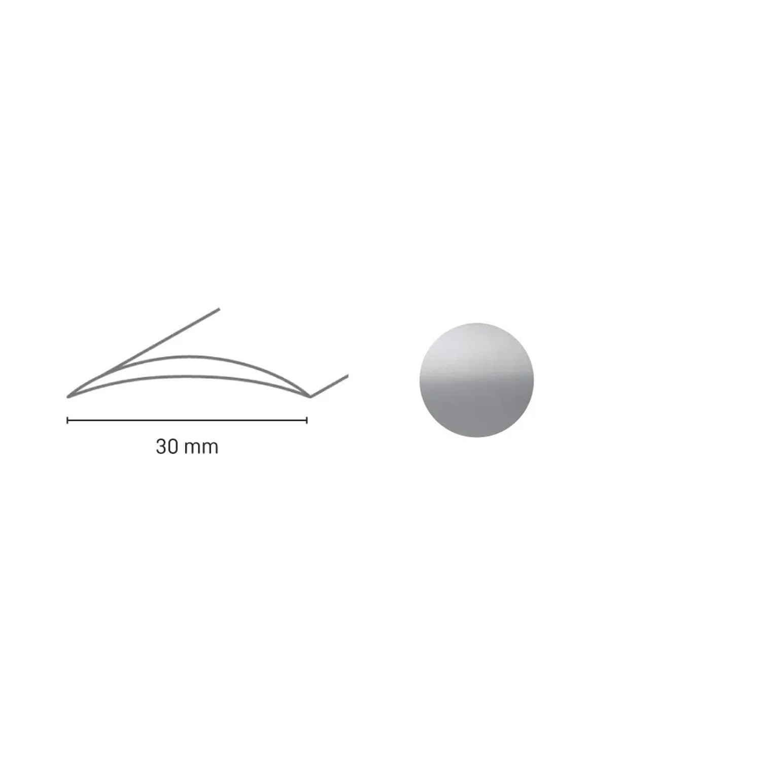 E-shop Döllken Profiles Prechodový profil DP 03 S Samolepiaca 30 x 1800 mm, strieborný