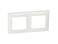Legrand Dvojnásobný rámček Valena horizontálny, biela