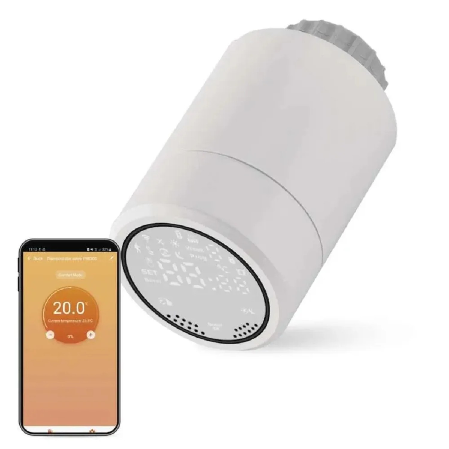 E-shop EMOS GoSmart Digitálna termostatická hlavica P5630S ZigBee
