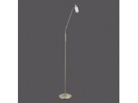 Just Light. Stojaca LED lampa Max, 4W, 420lm, 3000K, oceľová, pr. 21,5 x 157 cm