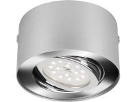 Briloner Stropné LED svietidlo Tube strieborné okrúhle