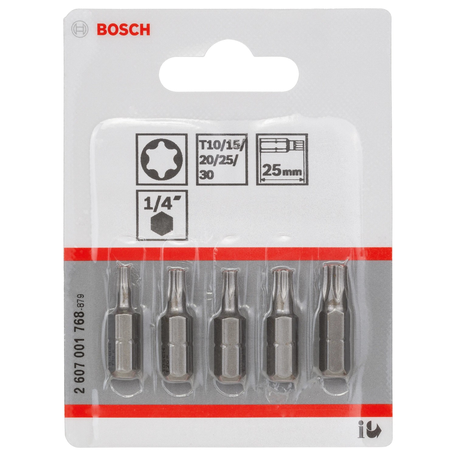 E-shop Bosch Bity skrutkovacie Extra Hard Multibalenie T10-30, 25 mm, 5 ks